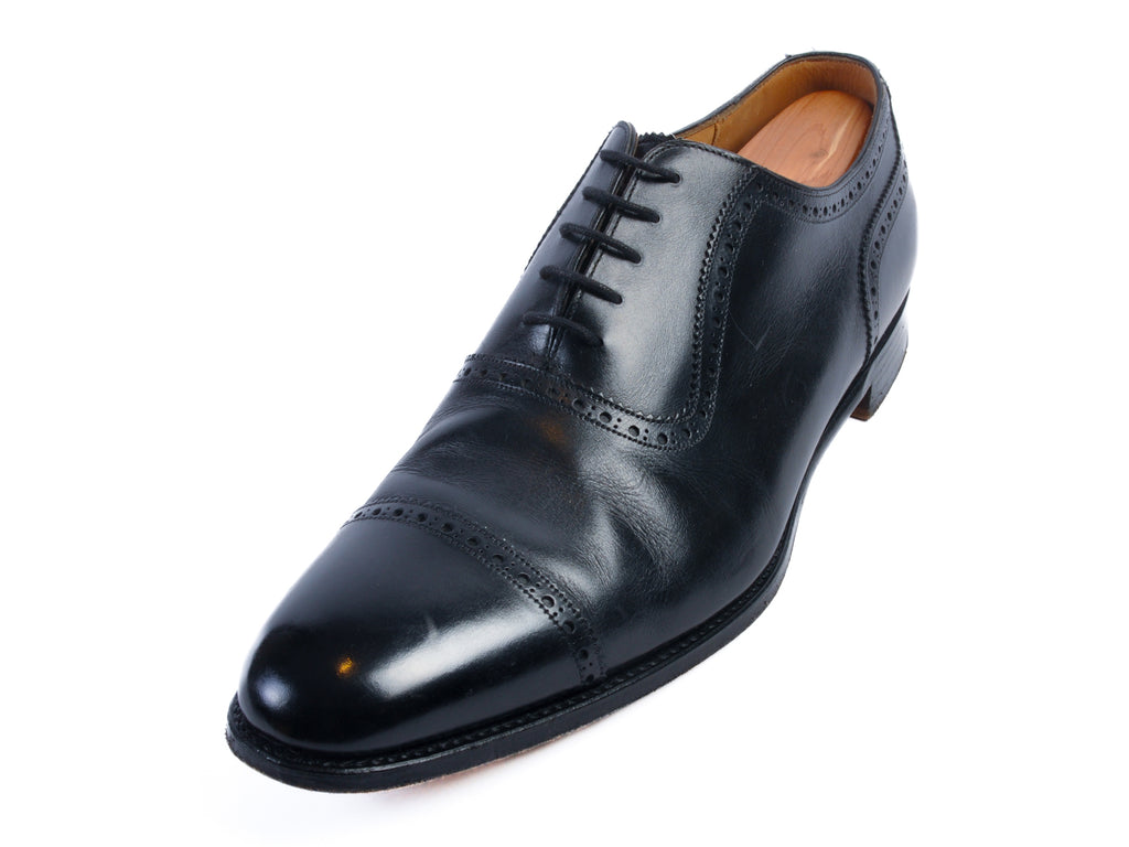 Cheaney Fenchurch Black Cap Toe Oxfords