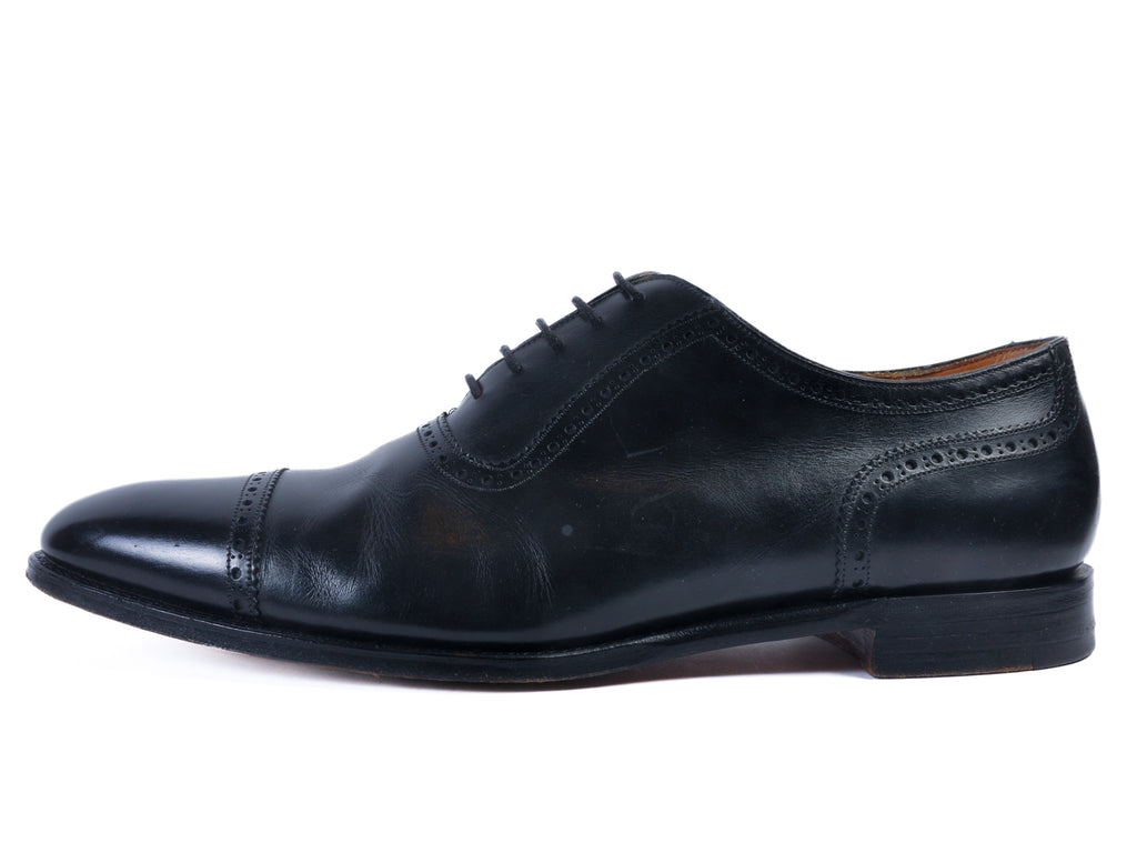 Cheaney Fenchurch Black Cap Toe Oxfords