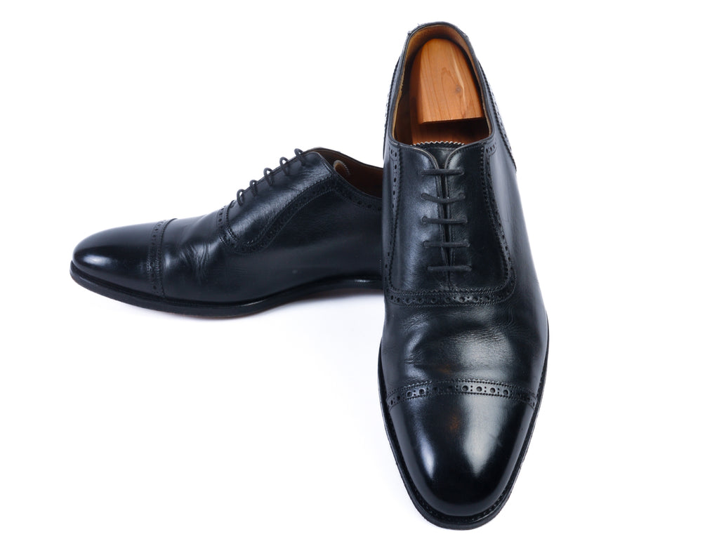 Cheaney Fenchurch Black Cap Toe Oxfords