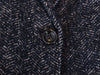 J.Crew Thompson Navy Blue Shaggy Herringbone Tweed Coat