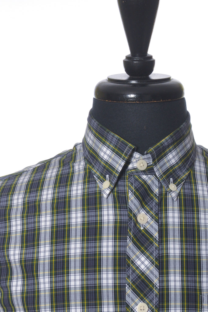 Fred Perry Green and Navy Check Shirt