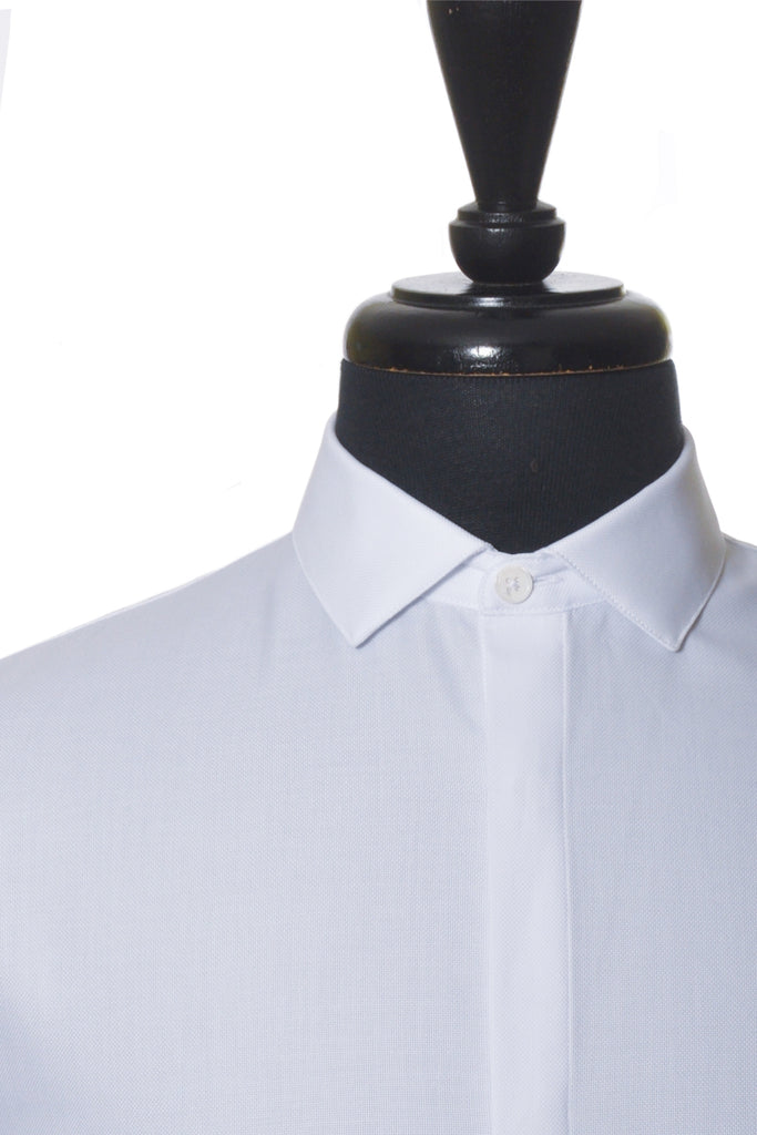 The Kooples White Pique Slim Fit Shirt