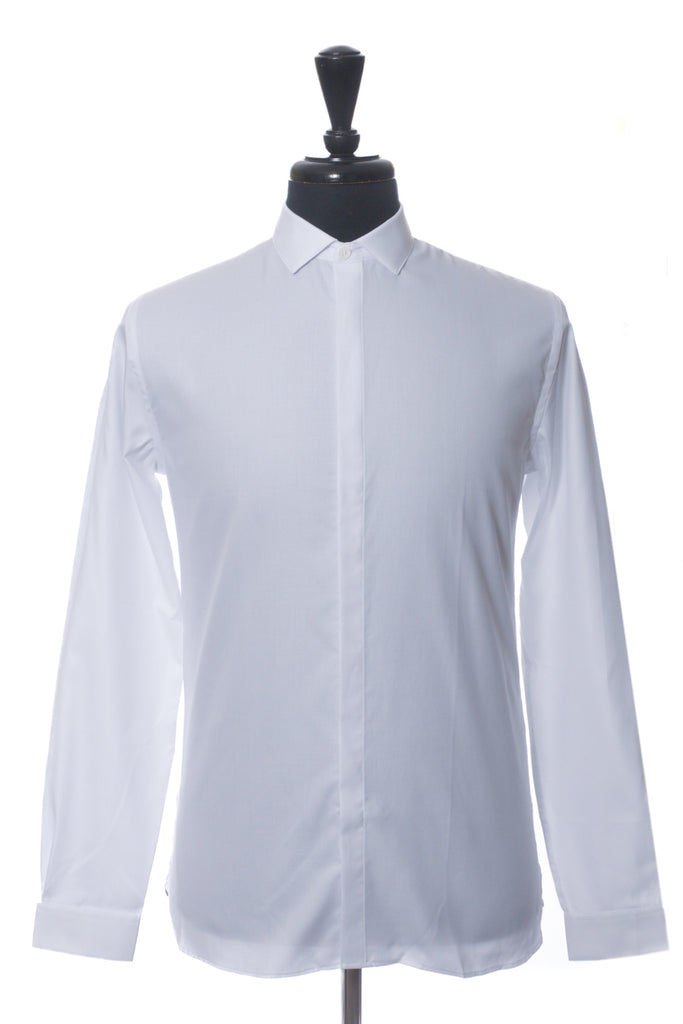 The Kooples White Pique Slim Fit Shirt