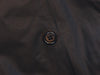 Shipley & Halmos Black Coated Canvas Double Breasted Jacket