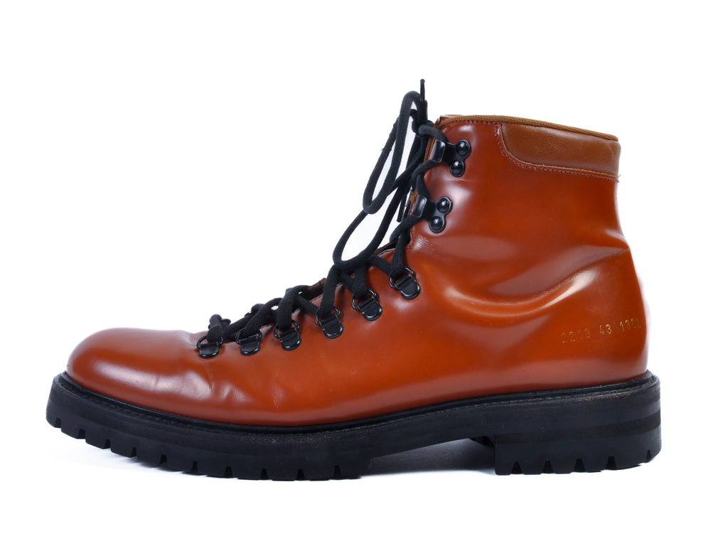 Common Projects Brown Hiking Boots