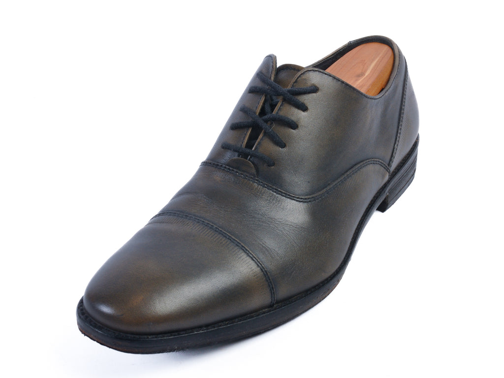 John Varvatos Grey Cap Toe Oxfords