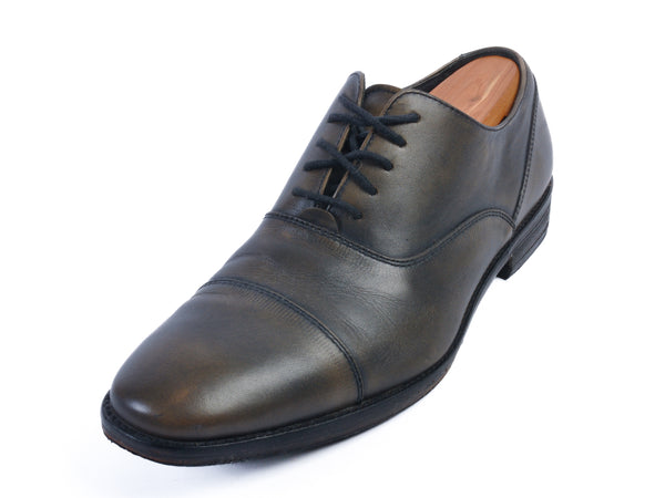 John Varvatos Grey Cap Toe Oxfords