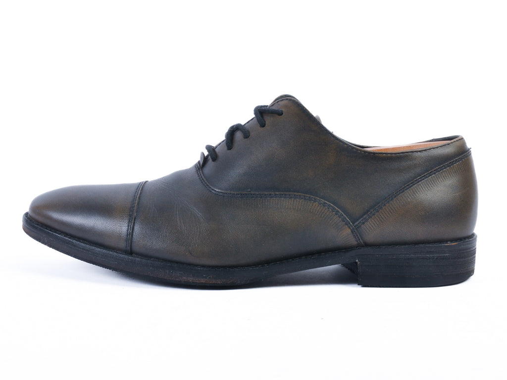 John Varvatos Grey Cap Toe Oxfords
