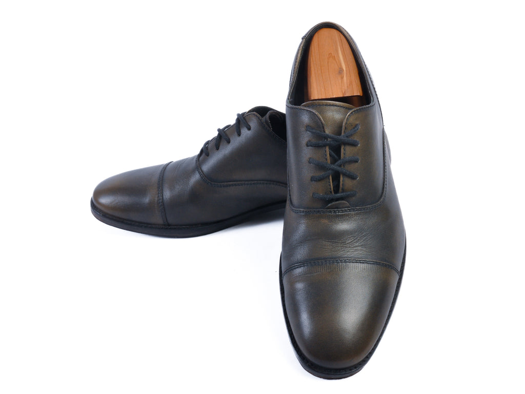 John Varvatos Grey Cap Toe Oxfords