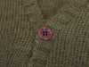 Rogues Gallery Green Shaggy Wool Cardigan
