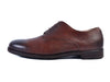 Fratelli Rossetti Brown Pebbled Leather Derby