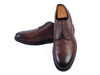 Fratelli Rossetti Brown Pebbled Leather Derby