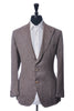 Gabriele Pasini by Lardini Brown Checker Linen Jet Set Blazer