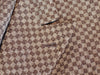Gabriele Pasini by Lardini Brown Checker Linen Jet Set Blazer