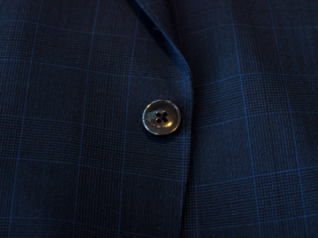 Luigi Bianchi Sartoria Blue Check Suit