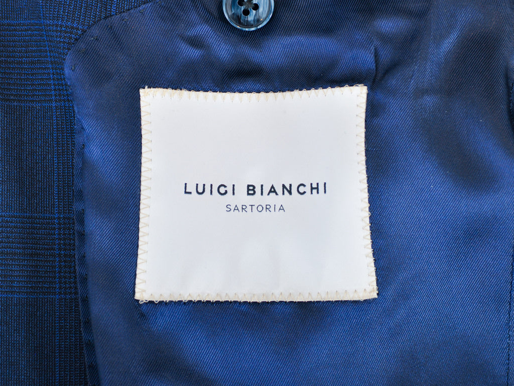 Luigi Bianchi Sartoria Blue Check Suit
