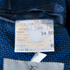 Canali Kei Blue Check Seersucker Blazer