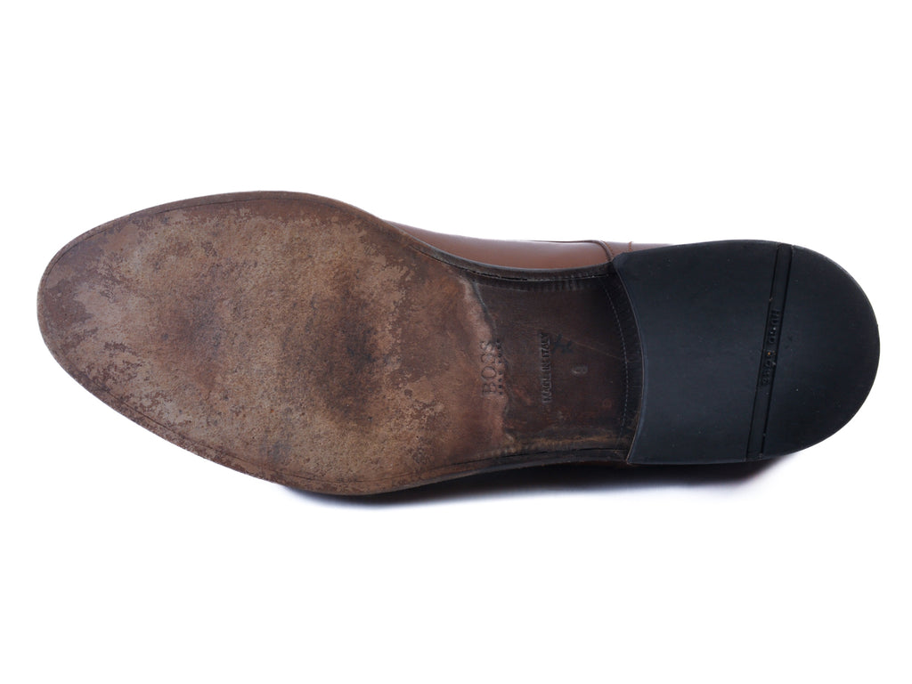 Hugo Boss Brown Derby Shoes