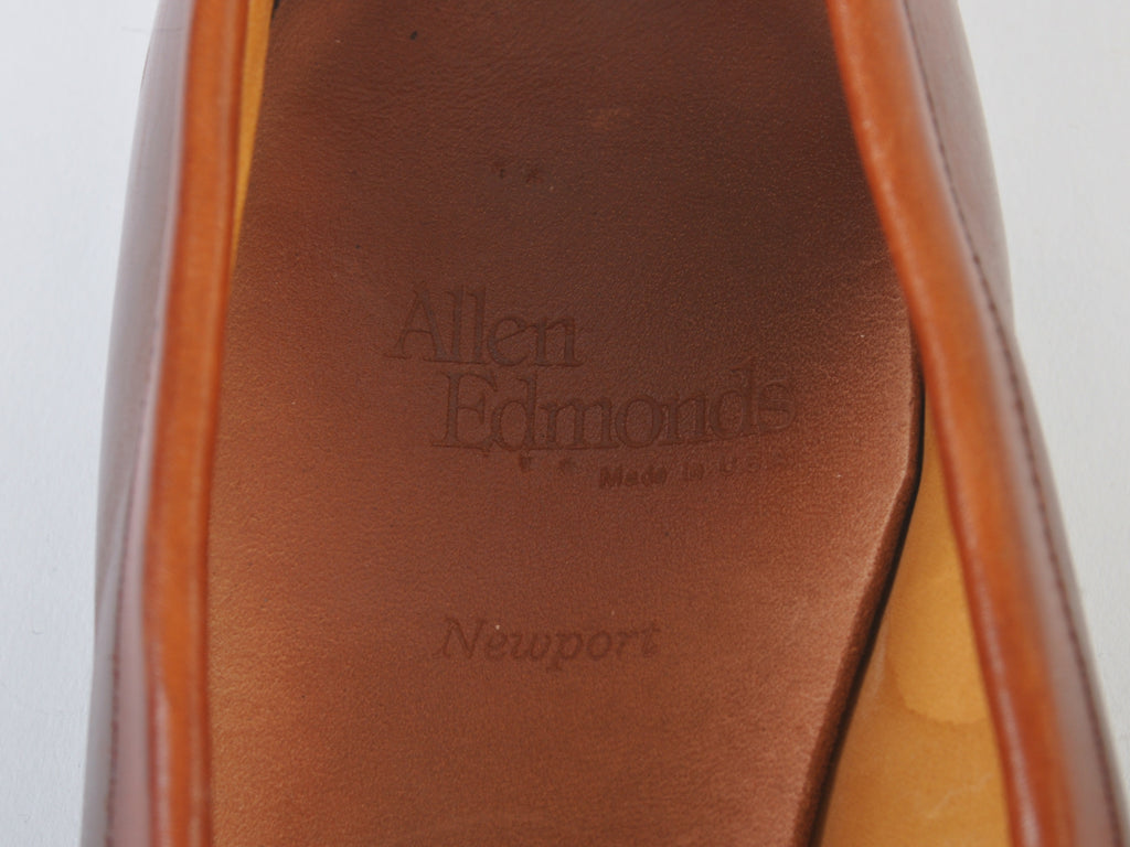Allen Edmonds Brown Newport Tassel Loafers