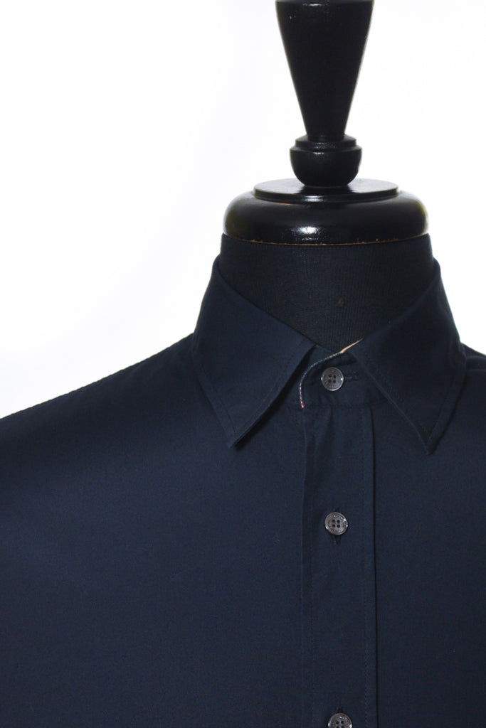 Burberry Navy Blue Dress Shirt