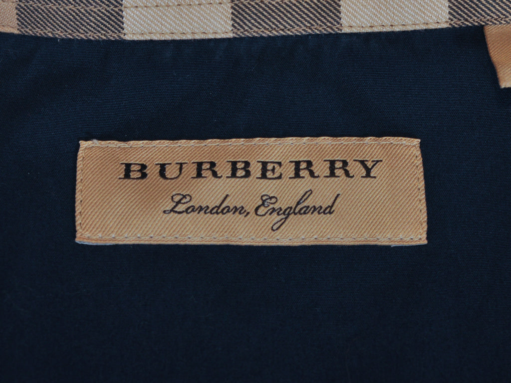 Burberry Navy Blue Dress Shirt