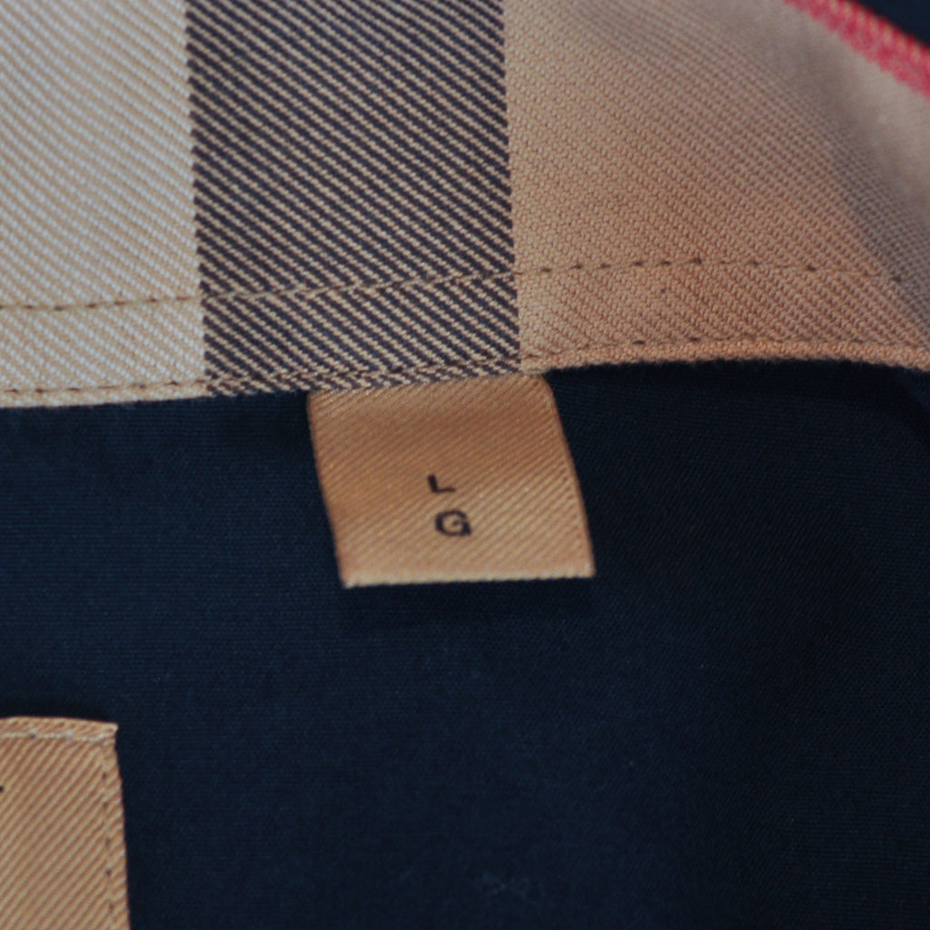 Burberry Navy Blue Dress Shirt