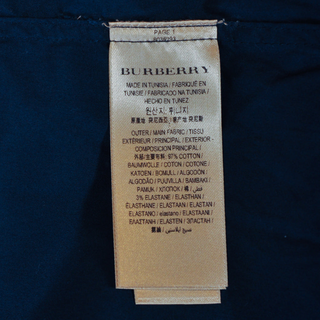 Burberry Navy Blue Dress Shirt