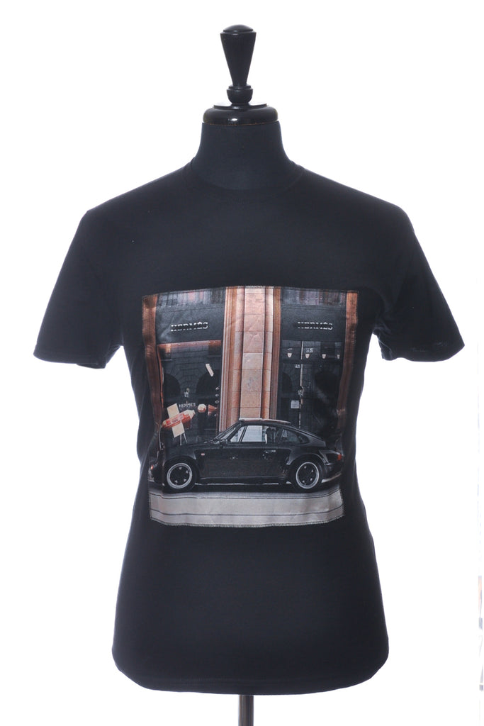 Bastille Rive Droit Black Porsche Print T-Shirt