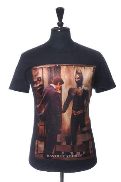 Bastille Rive Droit Black Batman Print T-Shirt
