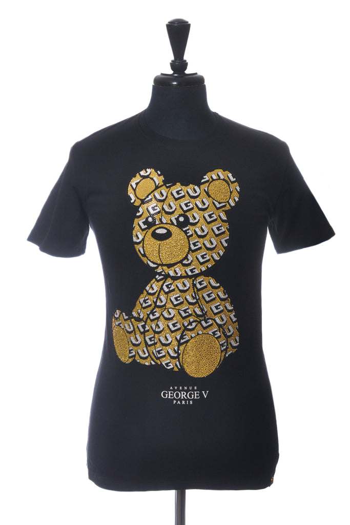 Avenue George V Paris Black Bear T-Shirt