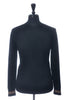 Burberry London Black Icon Stripe Tip Wool Crew Neck Sweater