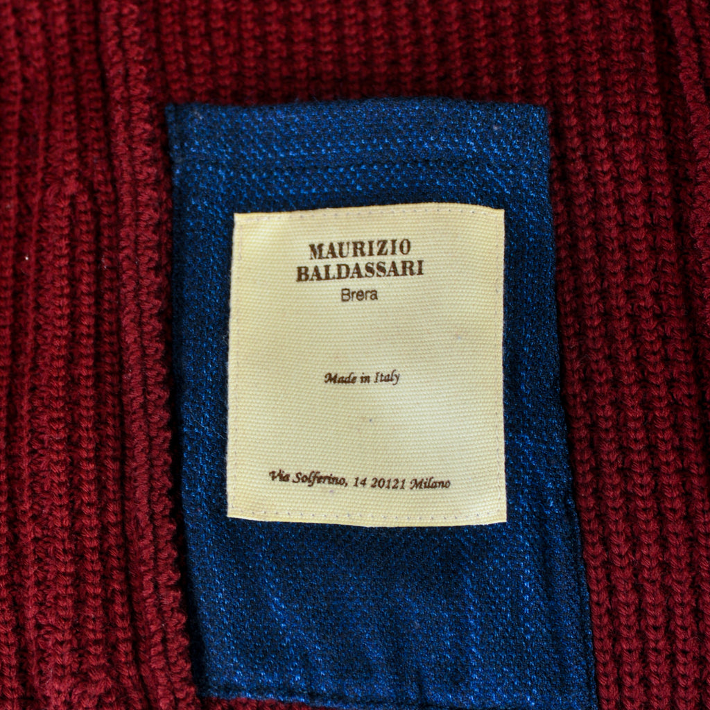 Maurizio Baldassari Merlot Knit Swacket Blazer