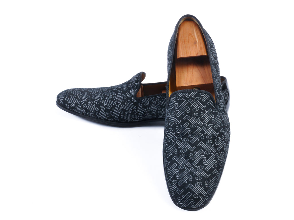 Fluevog Black Print Opera Pumps