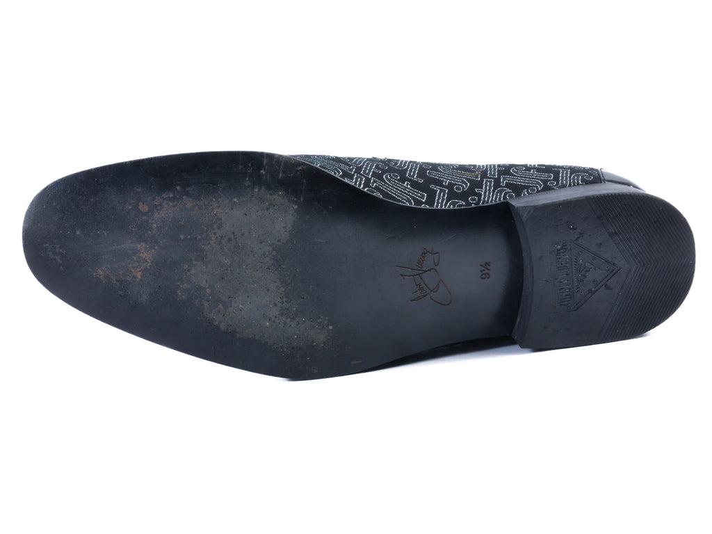 Fluevog Black Print Opera Pumps