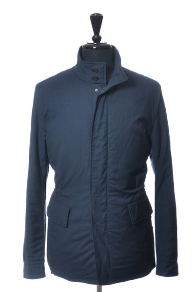 Canali 1934 Navy Blue Impeccable Storm Jacket