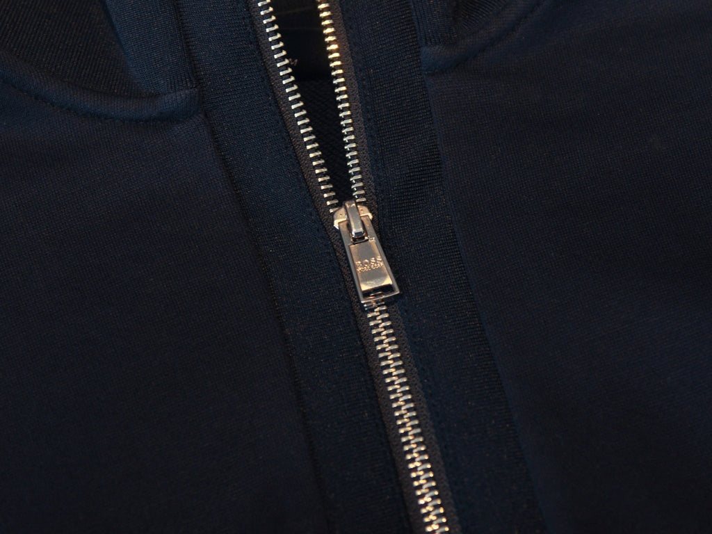 Hugo Boss Navy Blue Sidney Quarter Zip Sweater