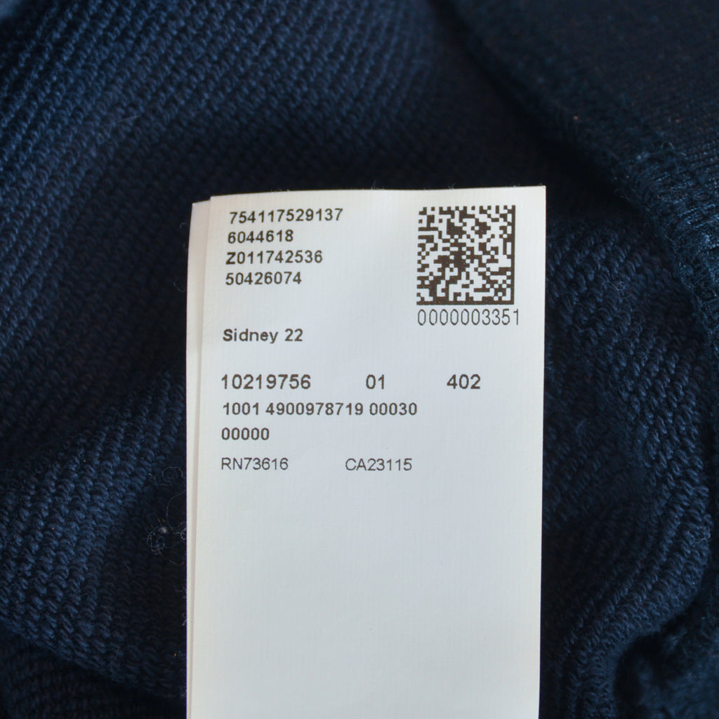 Hugo Boss Navy Blue Sidney Quarter Zip Sweater