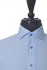 Emanuel Berg Blue Microstripe Modern Fit Shirt
