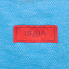 Isaia Blue Jersey Knit Piquet Wash Shirt