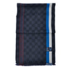 Louis Vuitton Black Damier Check Wool Scarf