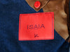 Isaia Navy Blue Silk Sciammeria Flannel Dustin Blazer