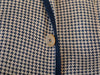 Etro Sand Navy on Brown Houndstooth New Jersey Blazer