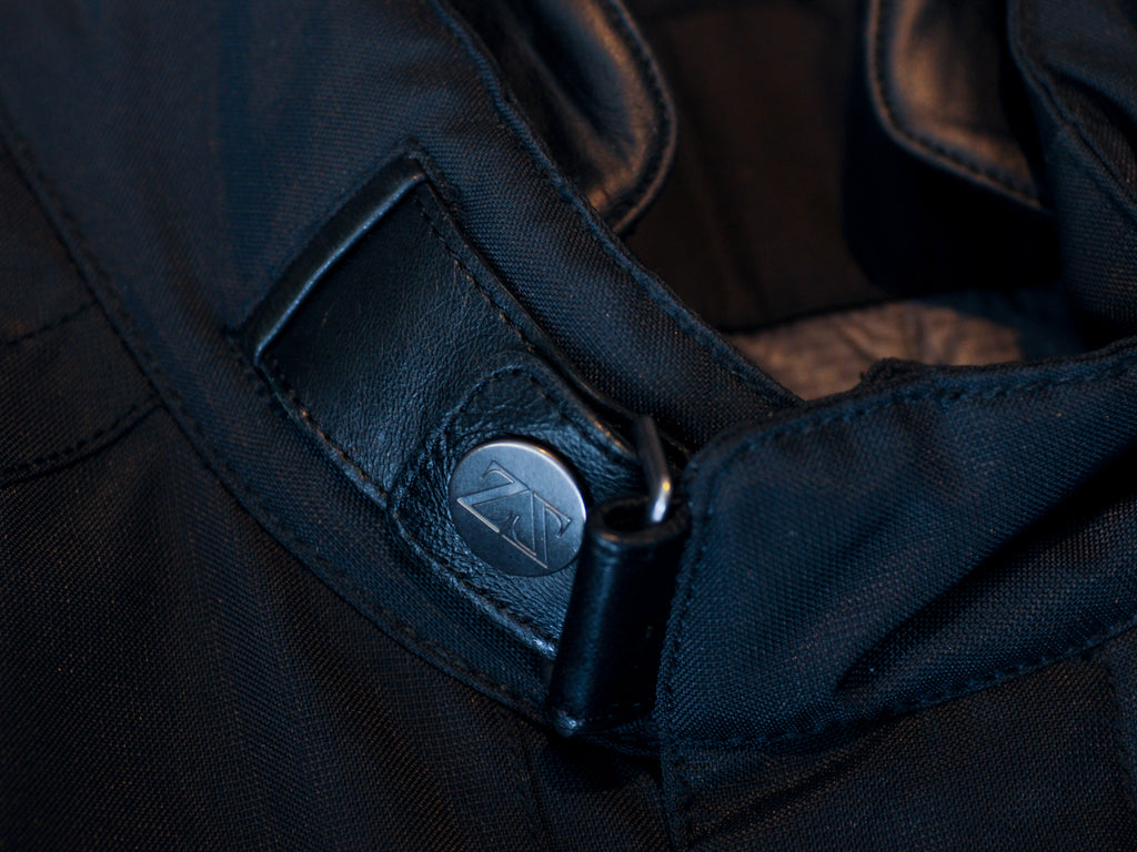 Zegna Sport Black Microtene Canvas Jacket