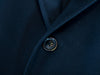 Pal Zileri Navy Blue Wool Twill Overcoat