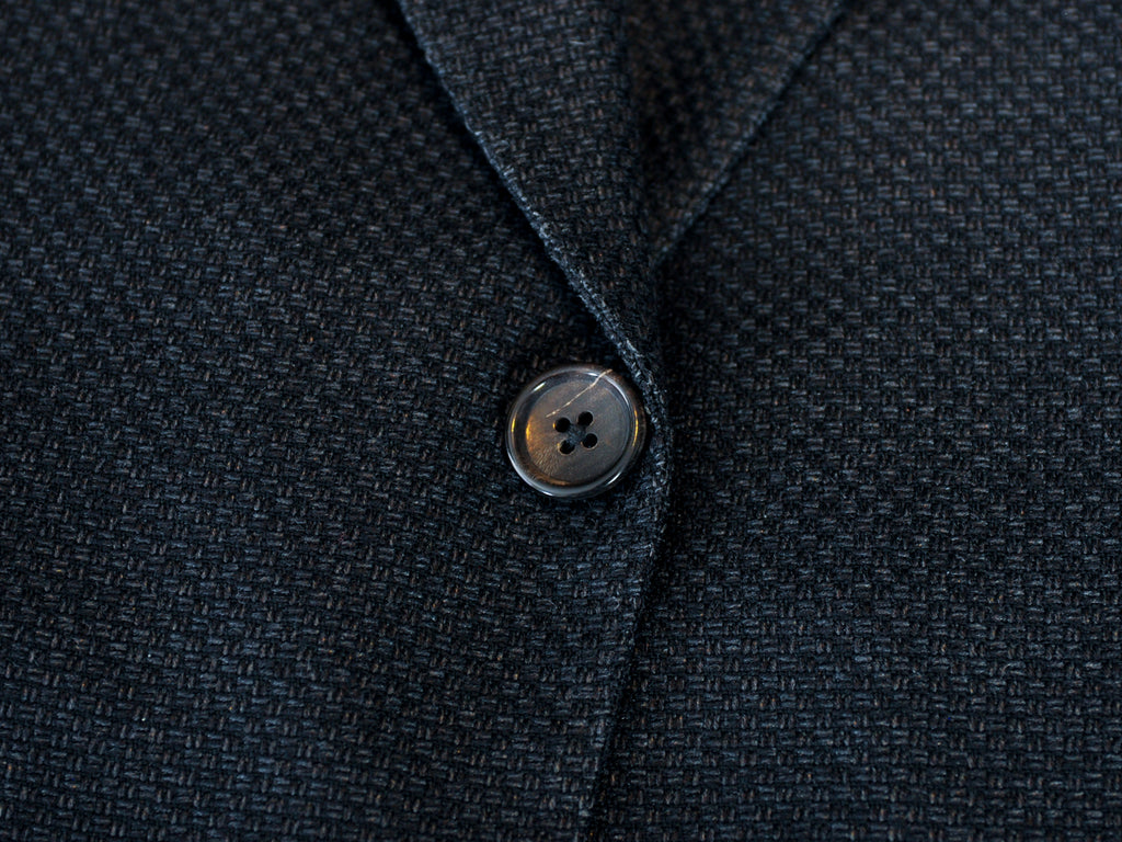 Tom Ford Charcoal Grey Basket Weave Basic Base A Blazer