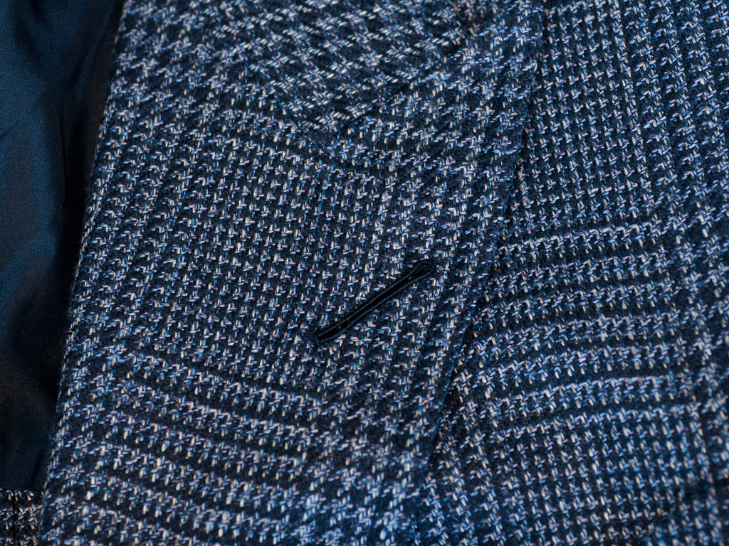 Tom Ford Blue Check Silk Linen Fit D Blazer