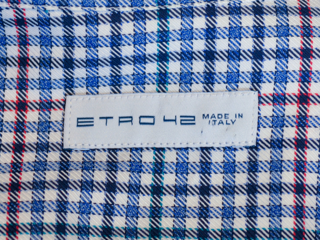 Etro Blue Check Shirt