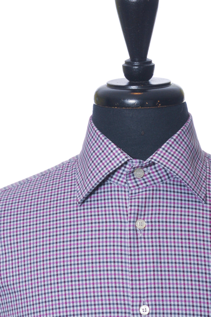 Etro Purple Check Shirt