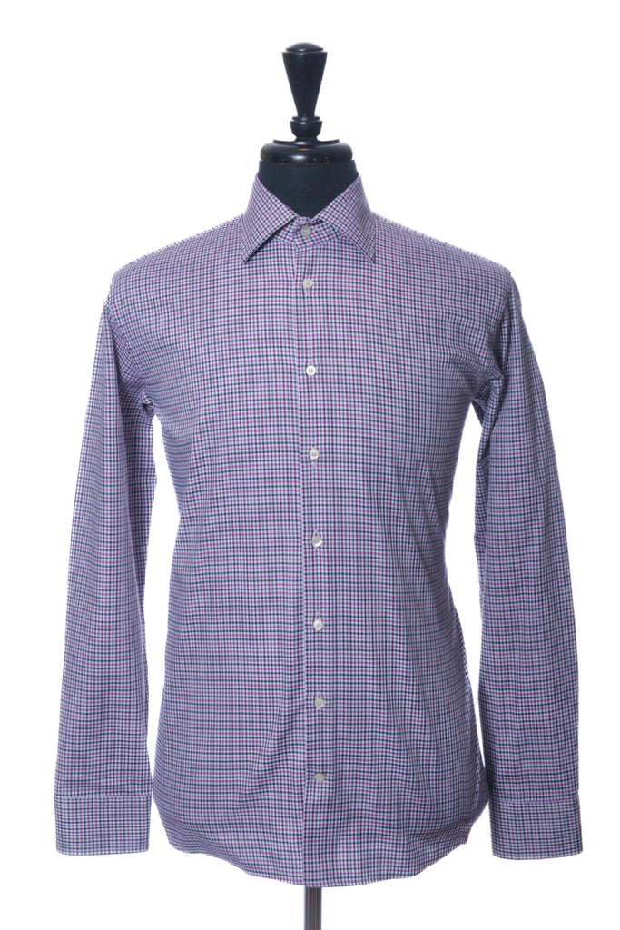 Etro Purple Check Shirt