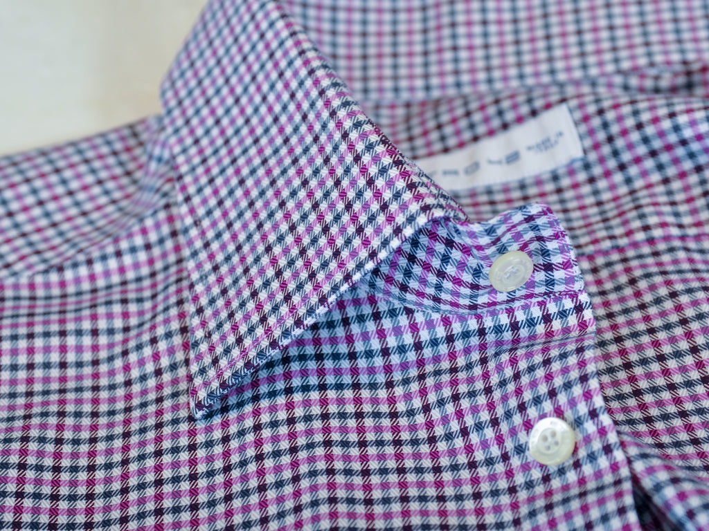 Etro Purple Check Shirt